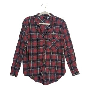 BDG Medium Plaid Button Down Shirt Front Pocket Country Cabincore Western